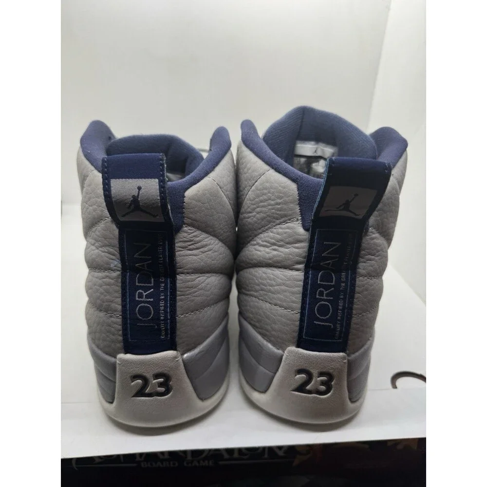 Nike Air Jordan 12 Retro Grey University Blue Size 12 Shoes Sneakers 130690 007